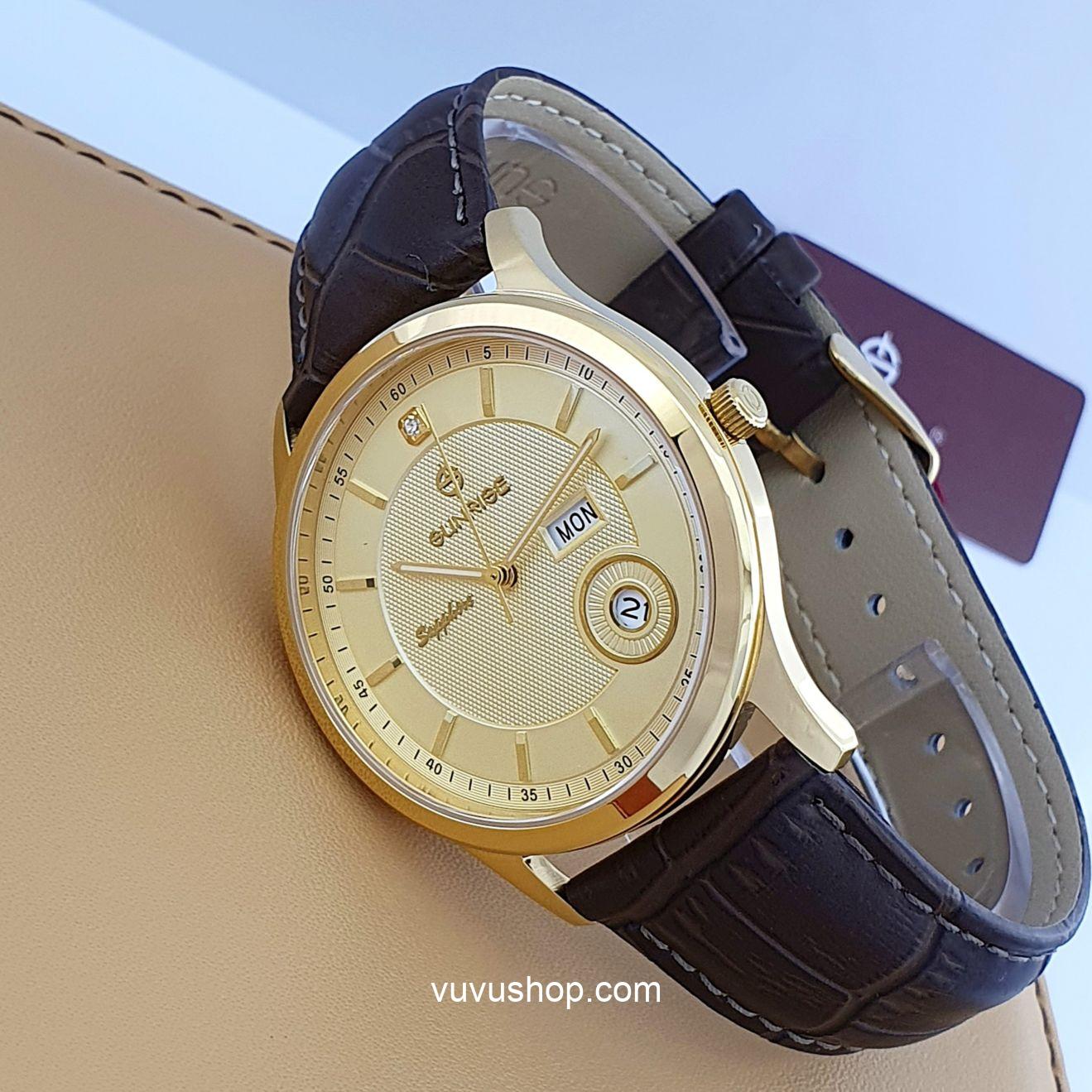 Đồng hồ nam SUNRISE DM782PWA Chính hãng - Ảnh 3