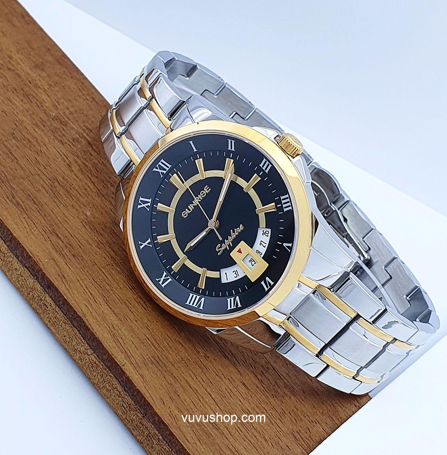 Đồng hồ nam SUNRISE DM771SWB Chính hãng - Ảnh 2