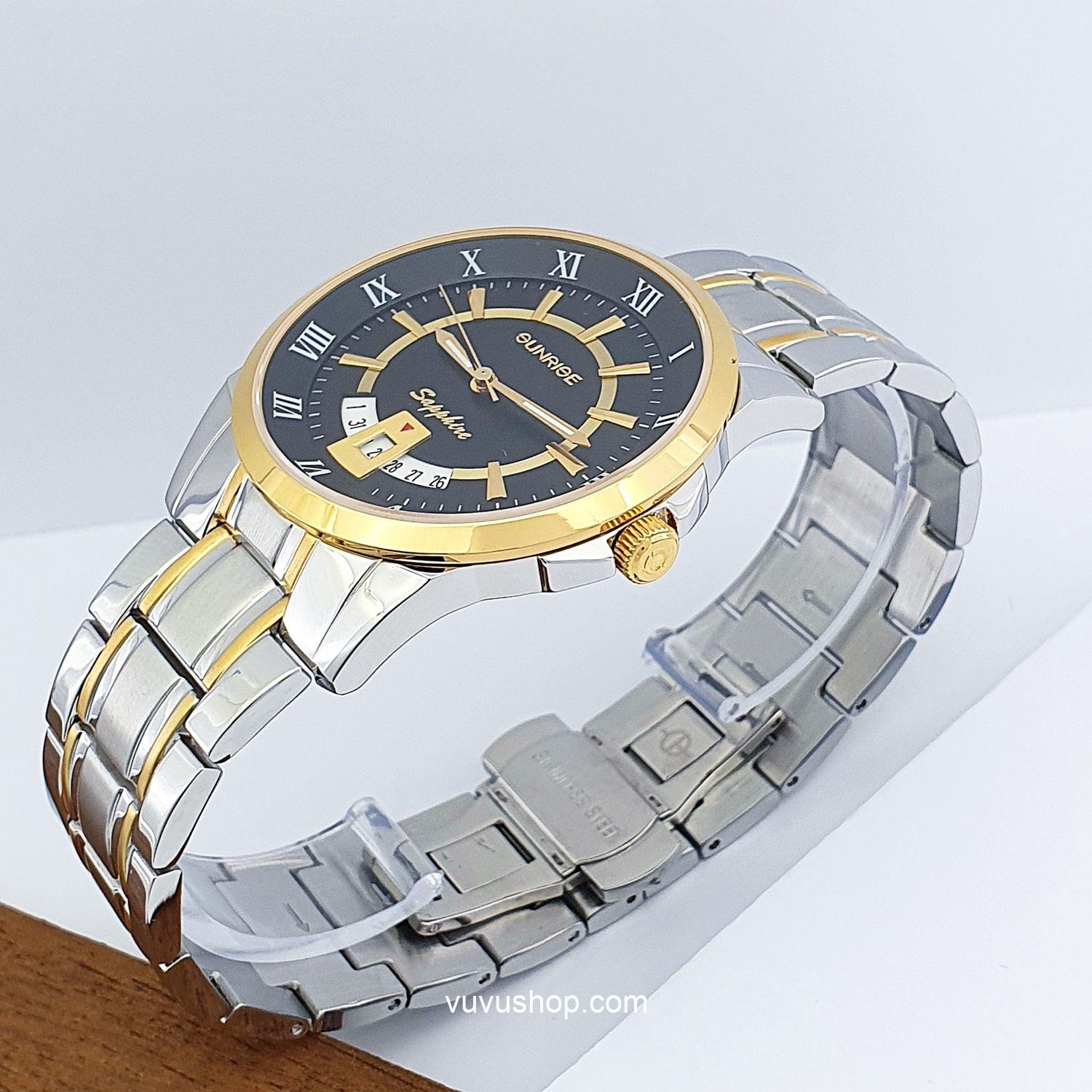 Đồng hồ nam SUNRISE DM771SWB Chính hãng - Ảnh 3