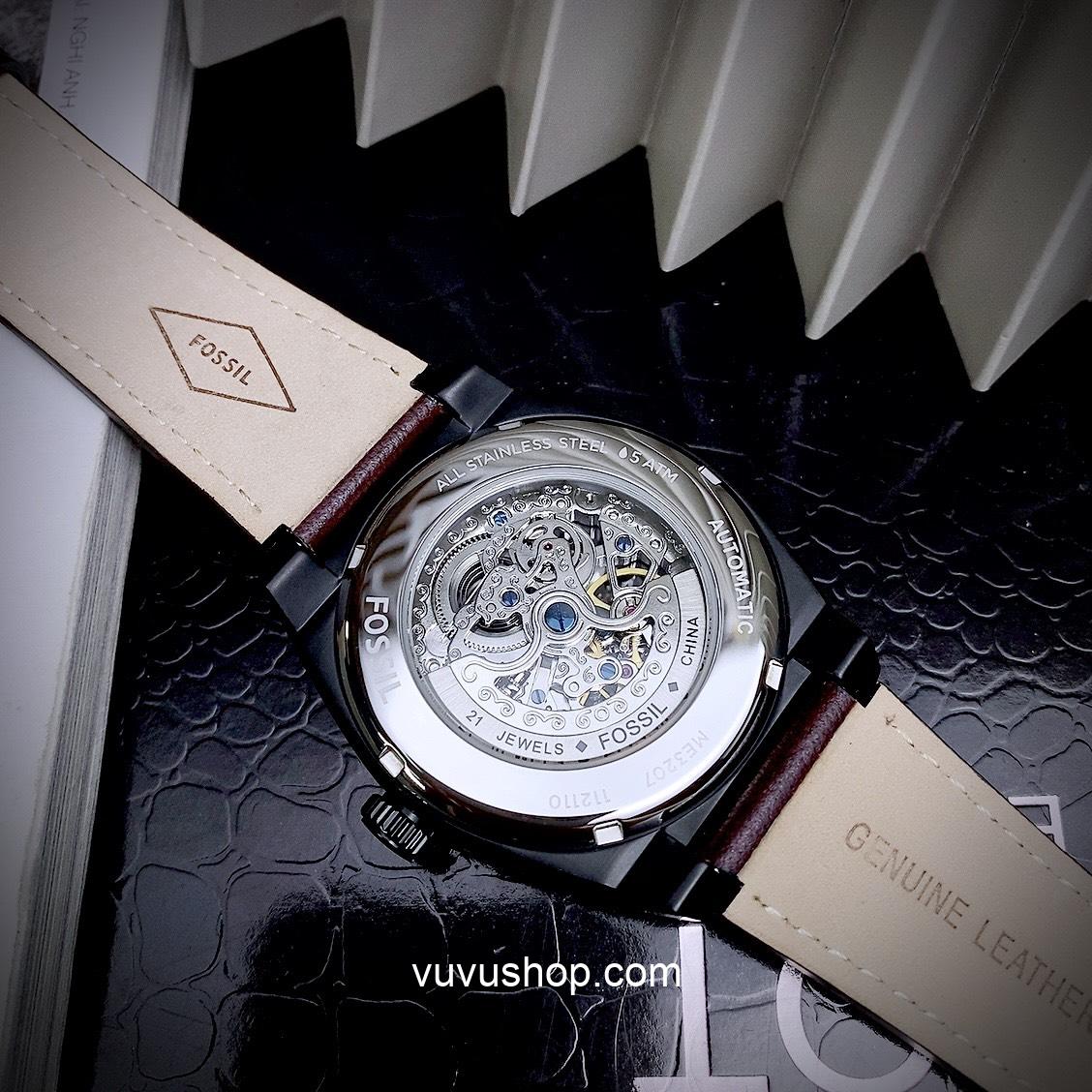 Đồng hồ nam Fossil Everet ME3207 Automatic Fullbox - Ảnh 4