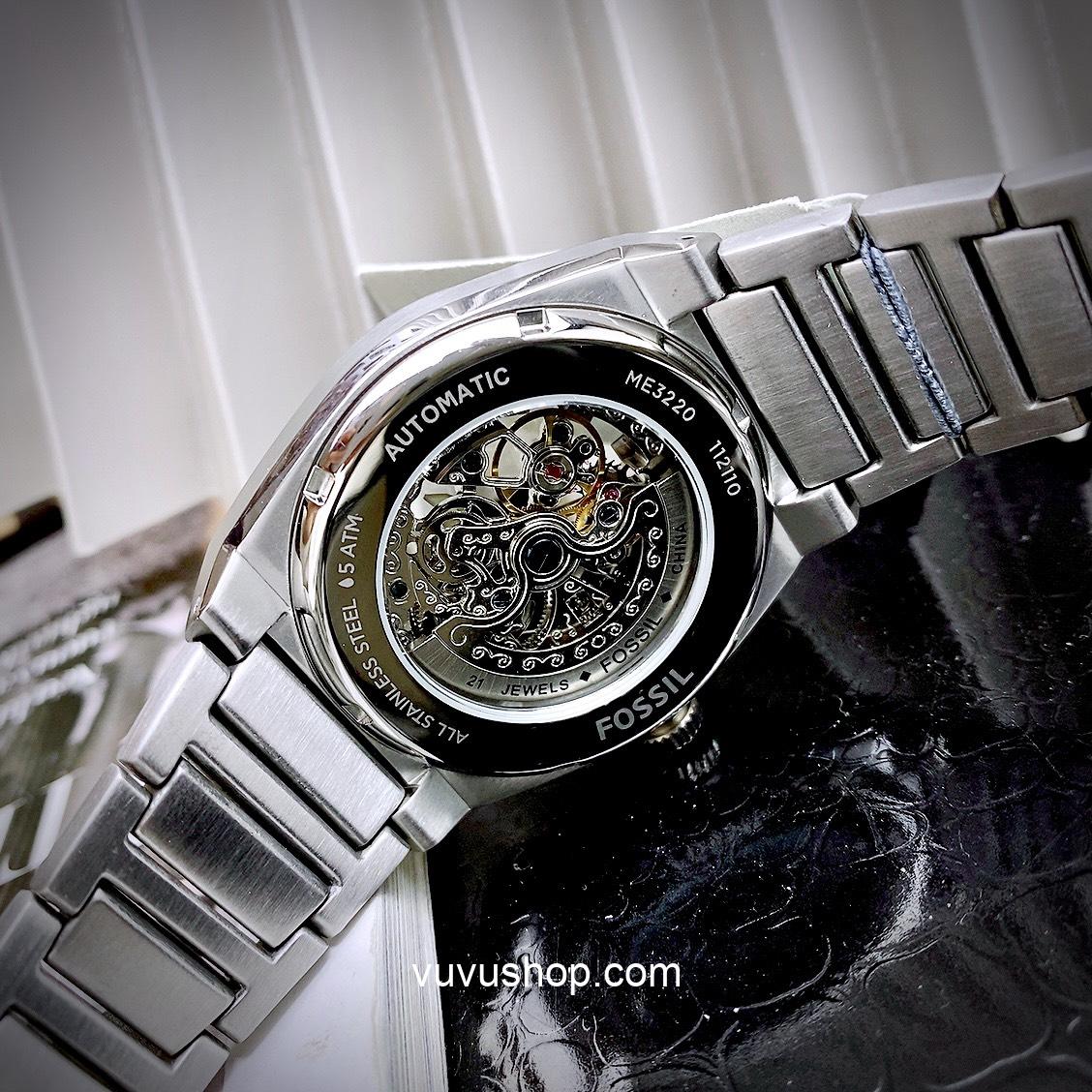 Đồng hồ nam Fossil Everet ME3220 Automatic Fullbox - Ảnh 4