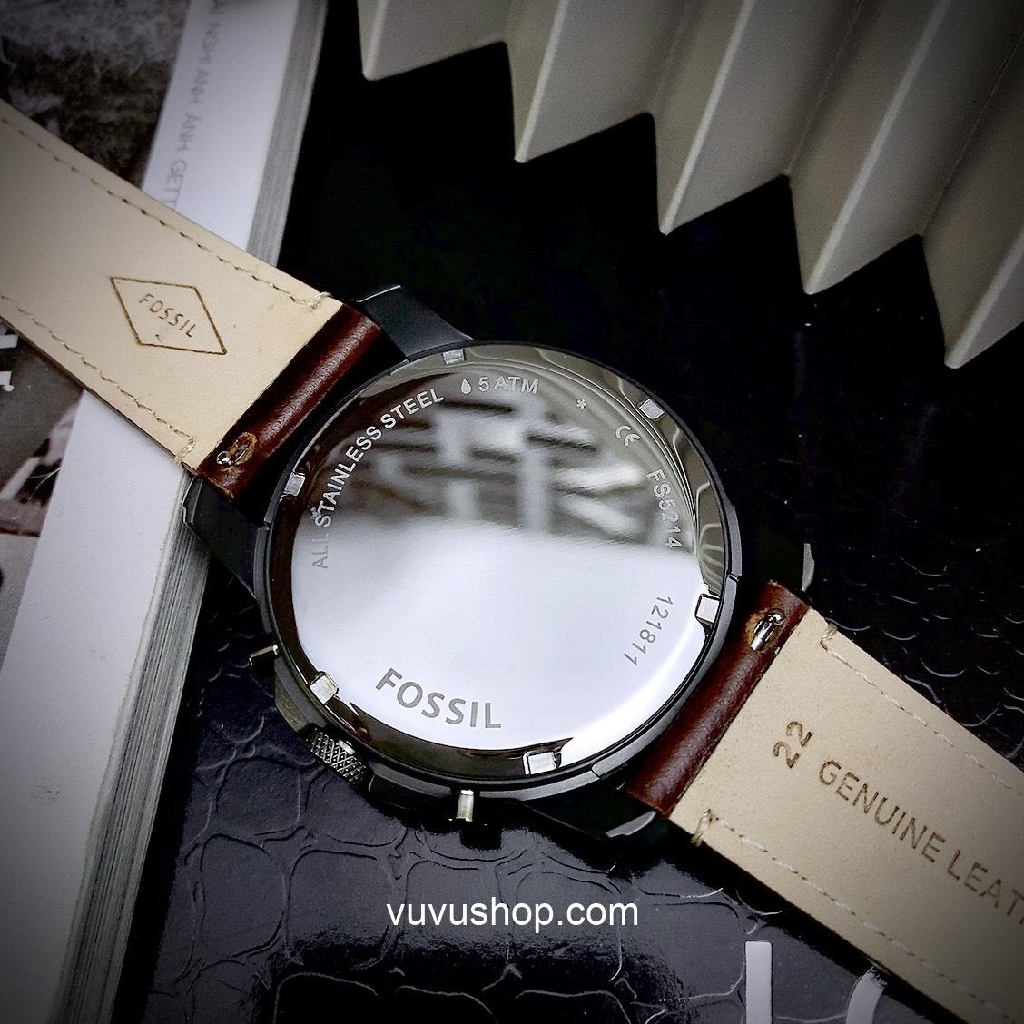 Đồng hồ nam Fossil FS5214 Grant Chronograph Fullbox - Ảnh 5