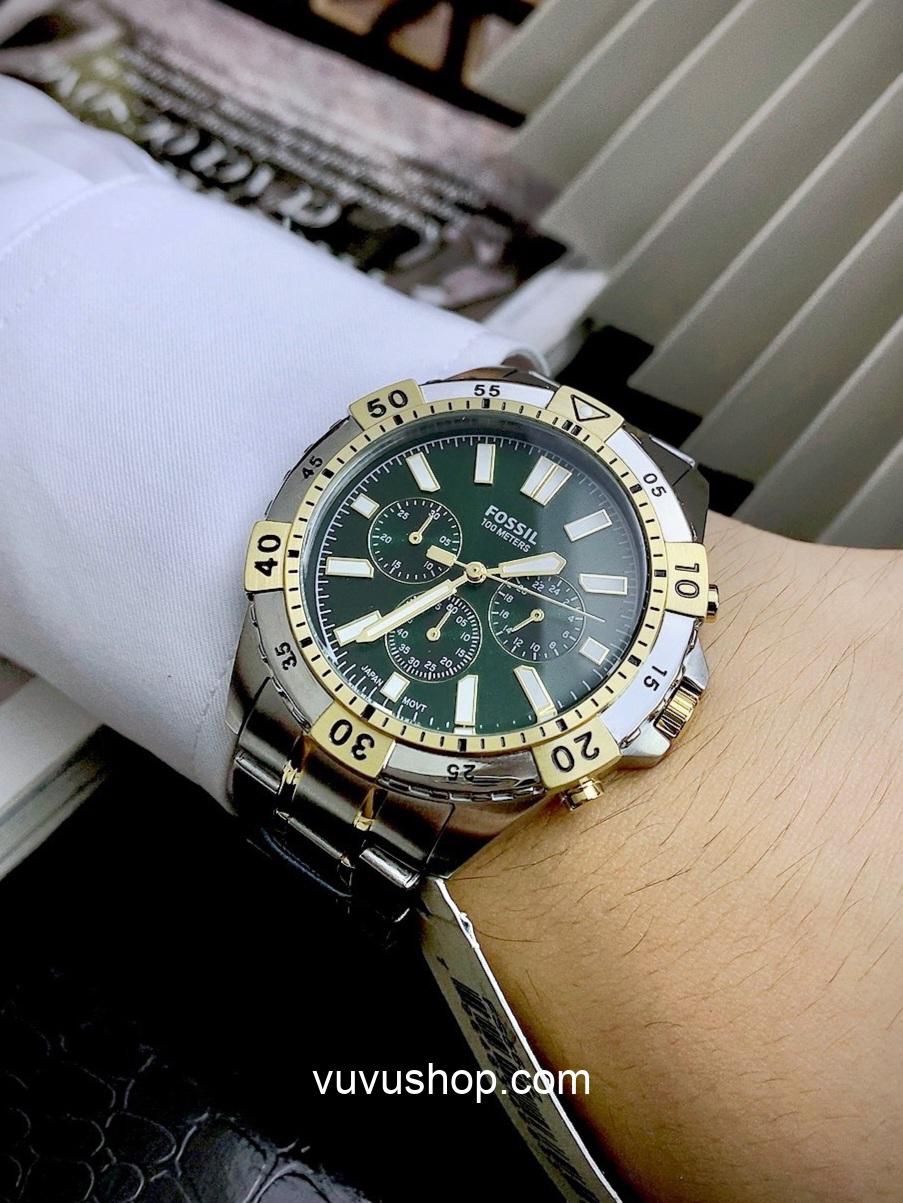 Đồng hồ nam Fossil FS5622 Garret Chronograph Fullbox - Ảnh 2