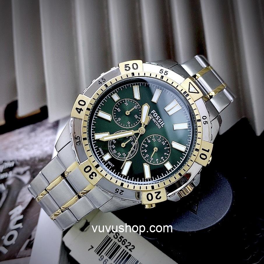 Đồng hồ nam Fossil FS5622 Garret Chronograph Fullbox - Ảnh 3