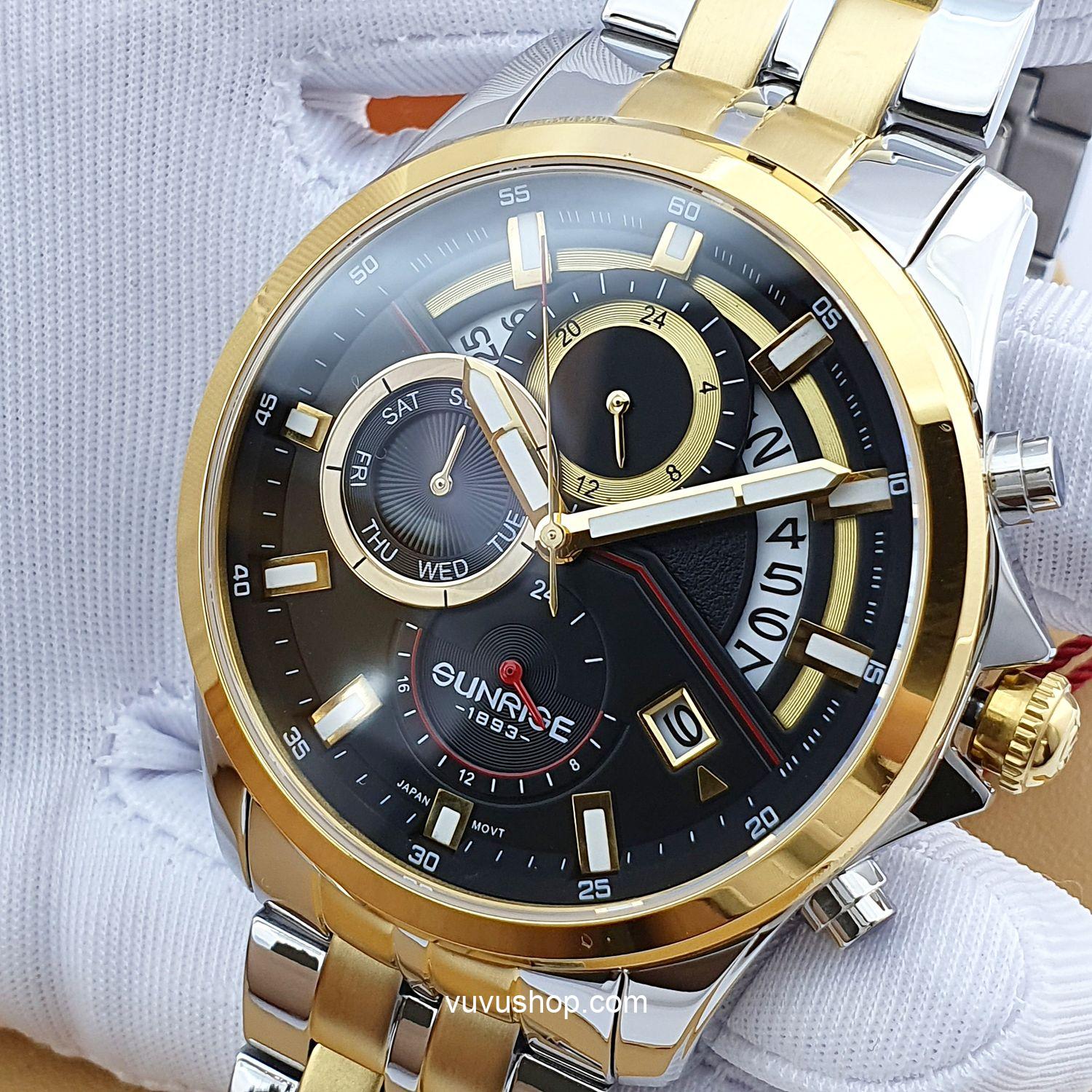 Đồng hồ nam SUNRISE 1246SA Dual time Chính hãng - Ảnh 10