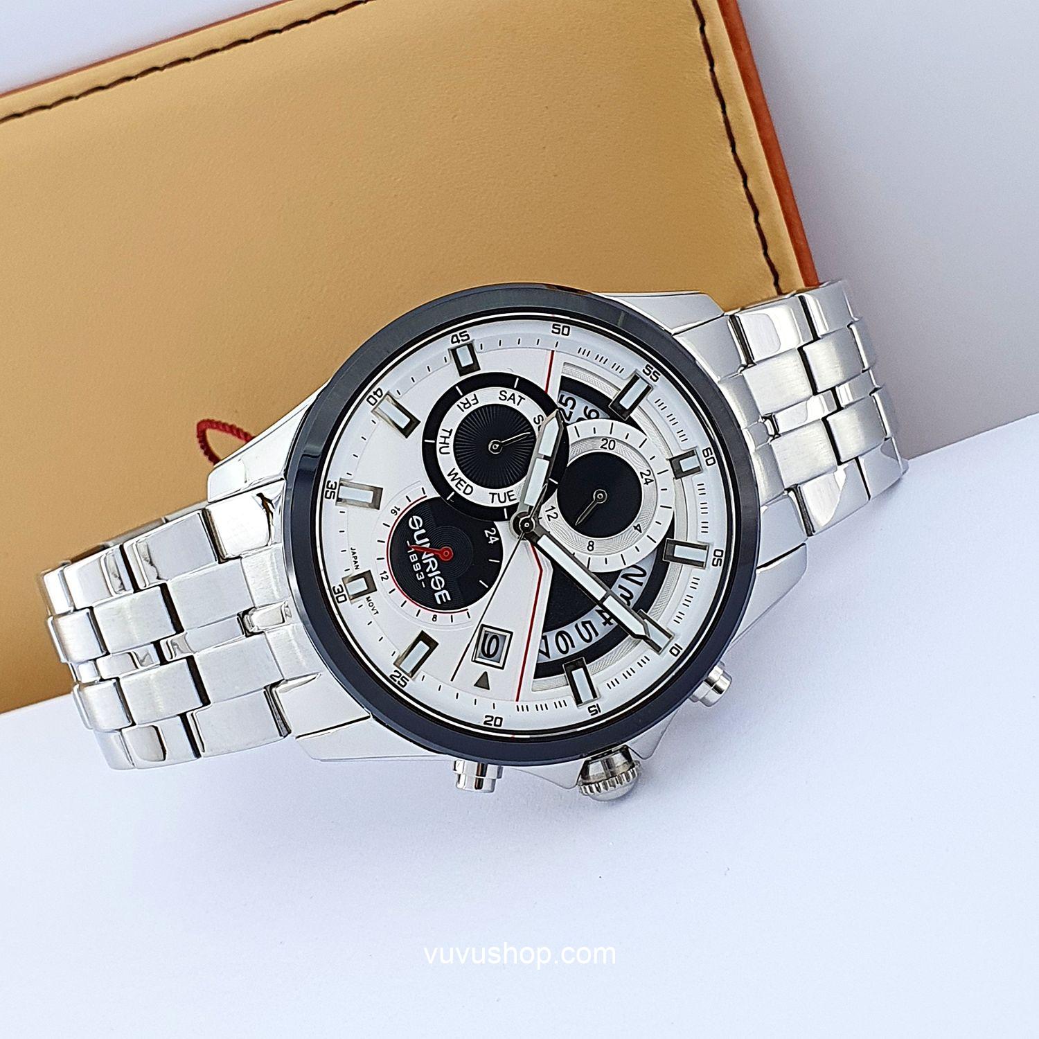Đồng hồ nam SUNRISE 1246SA Dual time Chính hãng - Ảnh 7