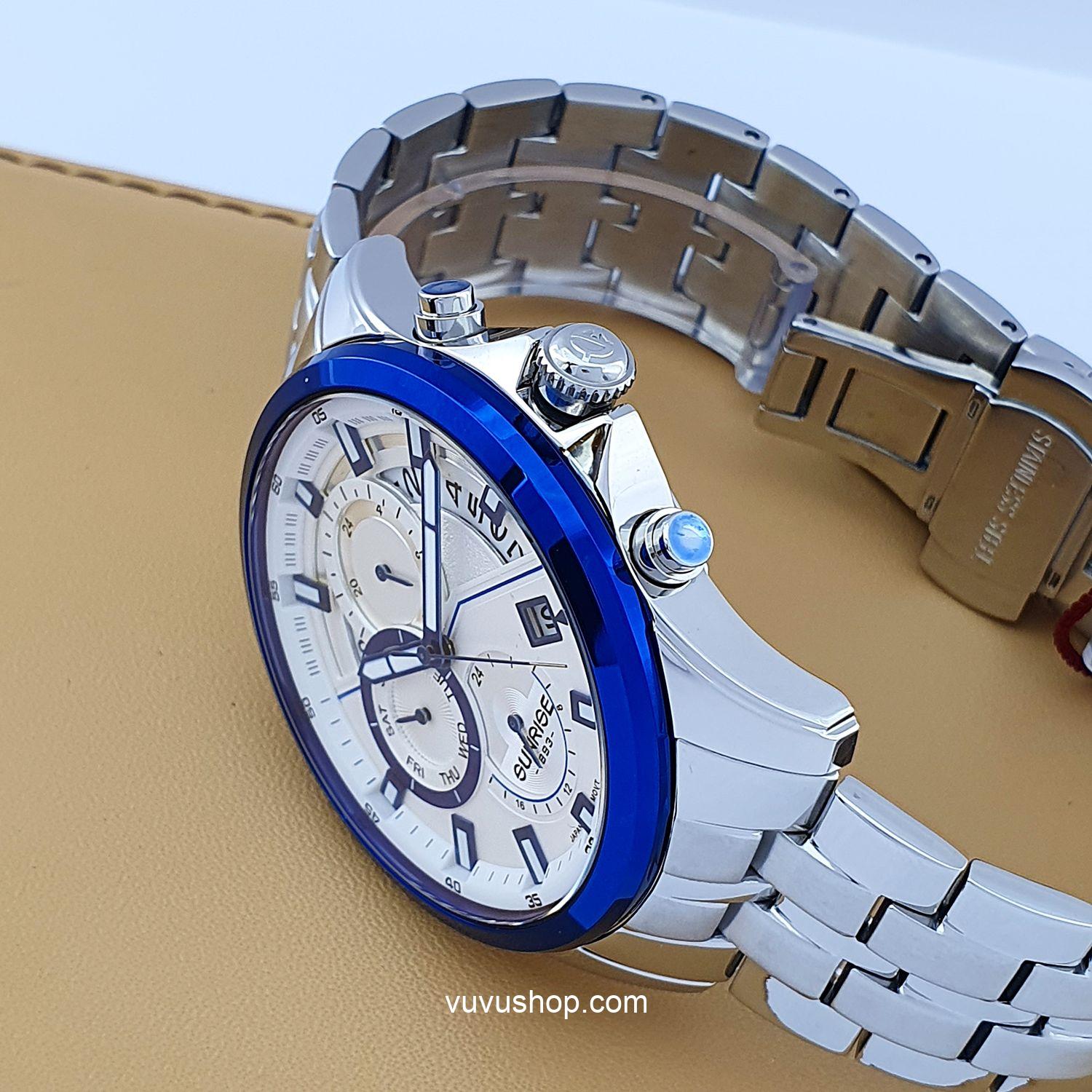 Đồng hồ nam SUNRISE 1246SA Dual time Chính hãng - Ảnh 11