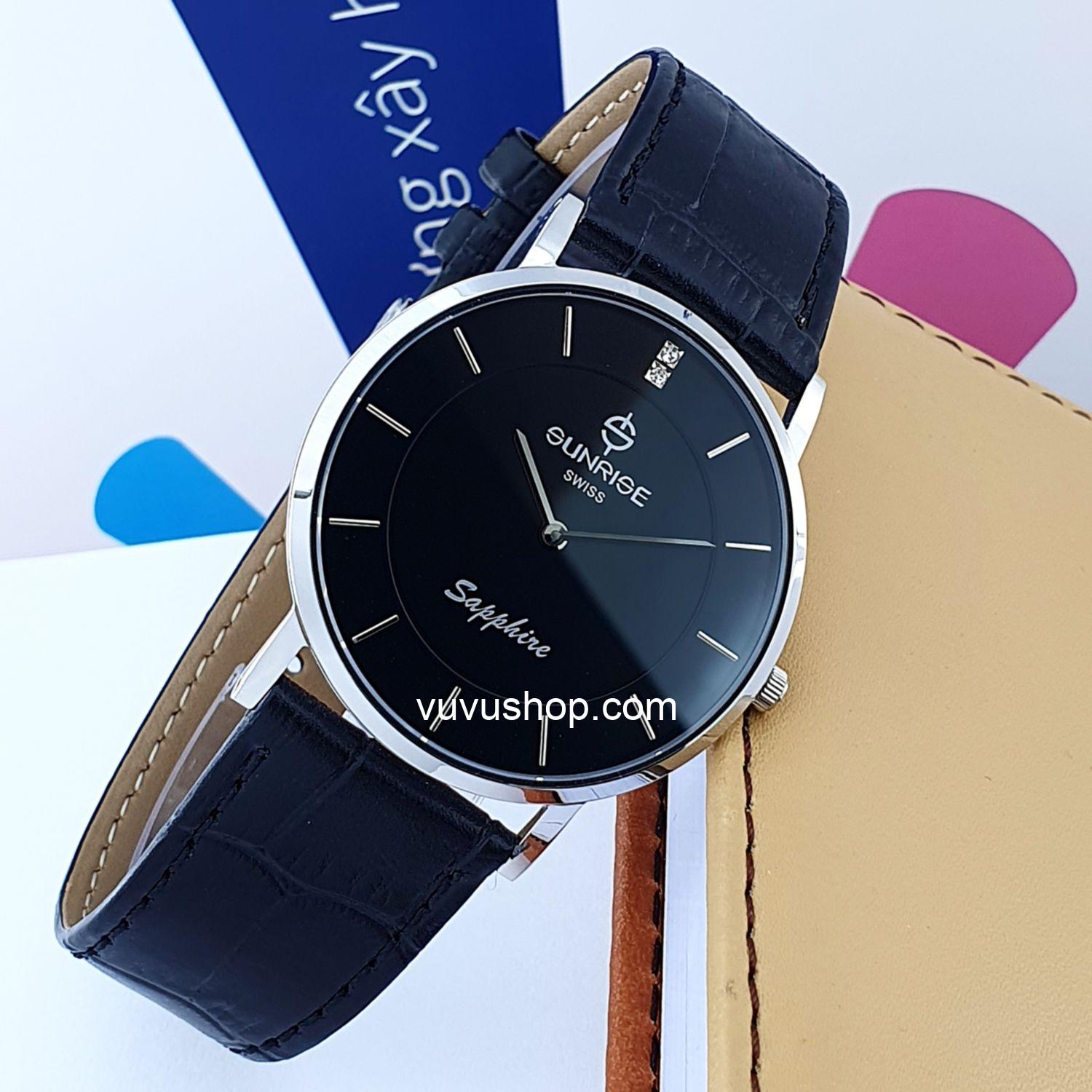 Đồng hồ nam SUNRISE DM737PWC Siêu mỏng Chính hãng - Ảnh 2