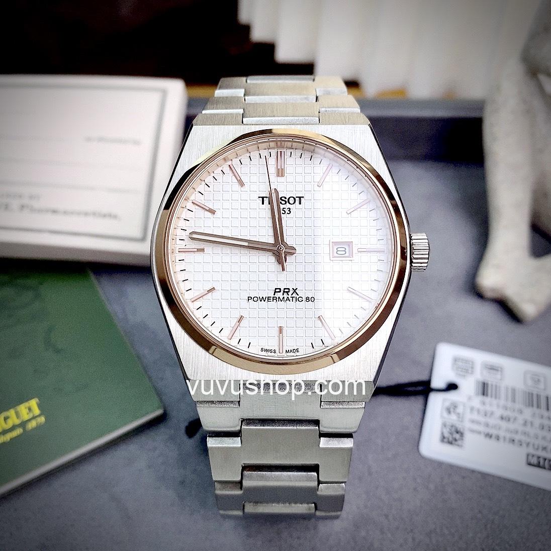 Đồng hồ nam TISSOT PRX T137 Máy pin