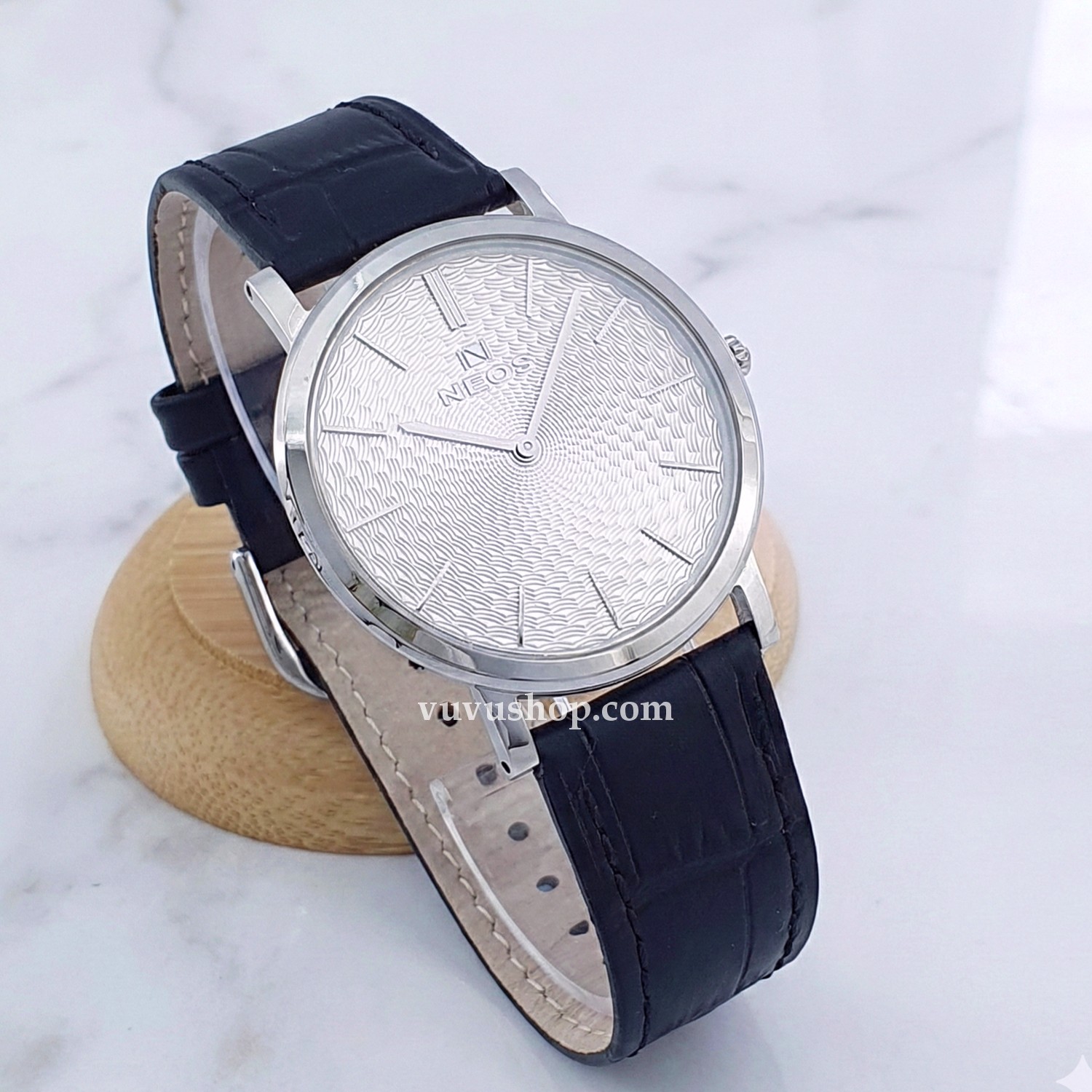 Đồng hồ nam NEOS N-40577M Dây da siêu mỏng Chính hãng - Ảnh 19