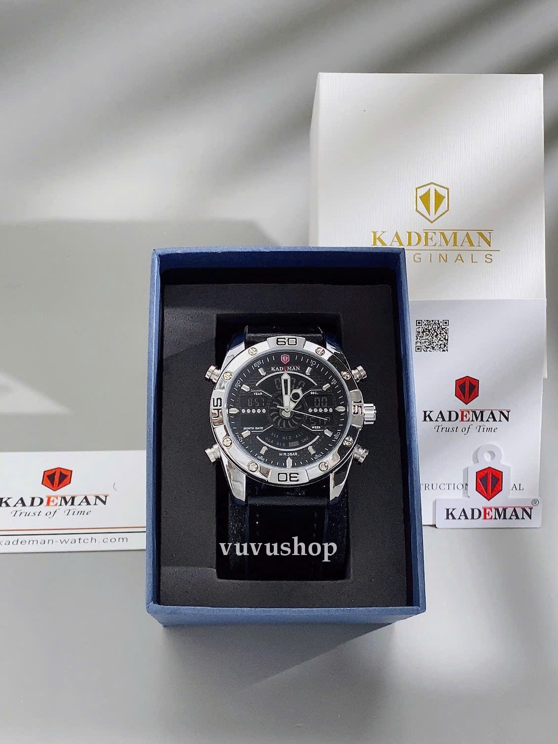 Đồng hồ nam KADEMAN K7001 Digital Đa chức năng Fullbox - Ảnh 11