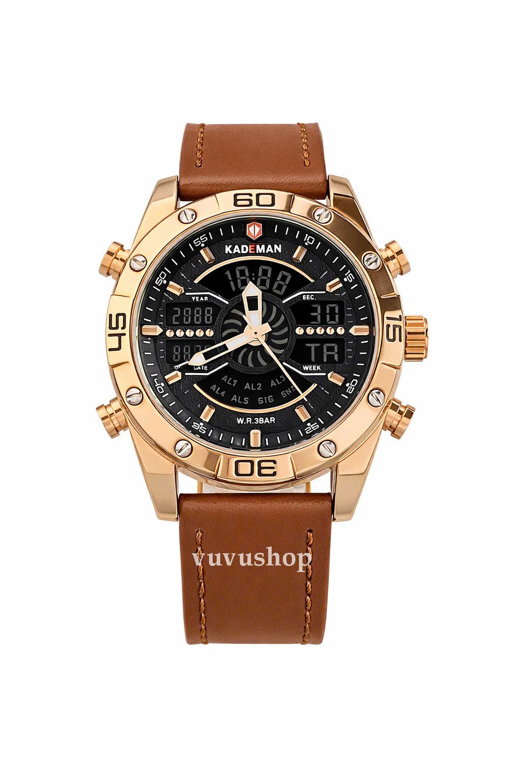 Đồng hồ nam KADEMAN K7001 Digital Đa chức năng Fullbox - Ảnh 3