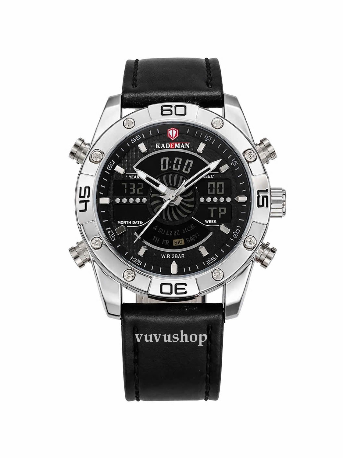 Đồng hồ nam KADEMAN K7001 Digital Đa chức năng Fullbox - Ảnh 2
