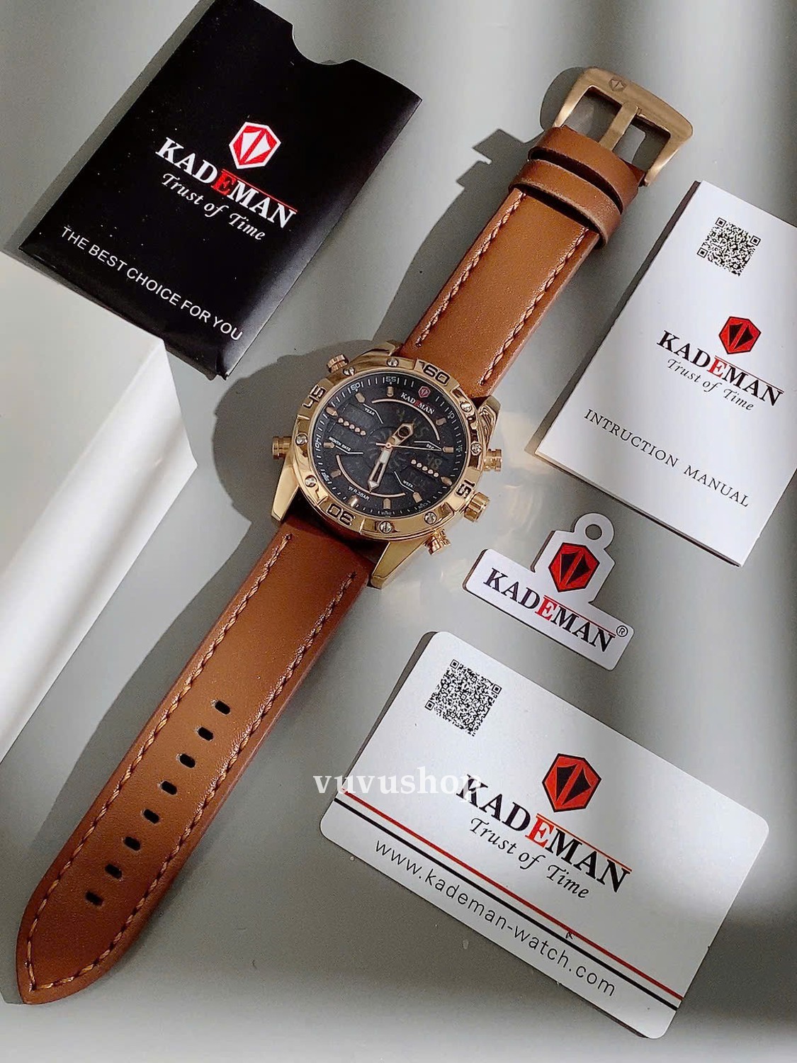 Đồng hồ nam KADEMAN K7001 Digital Đa chức năng Fullbox - Ảnh 6