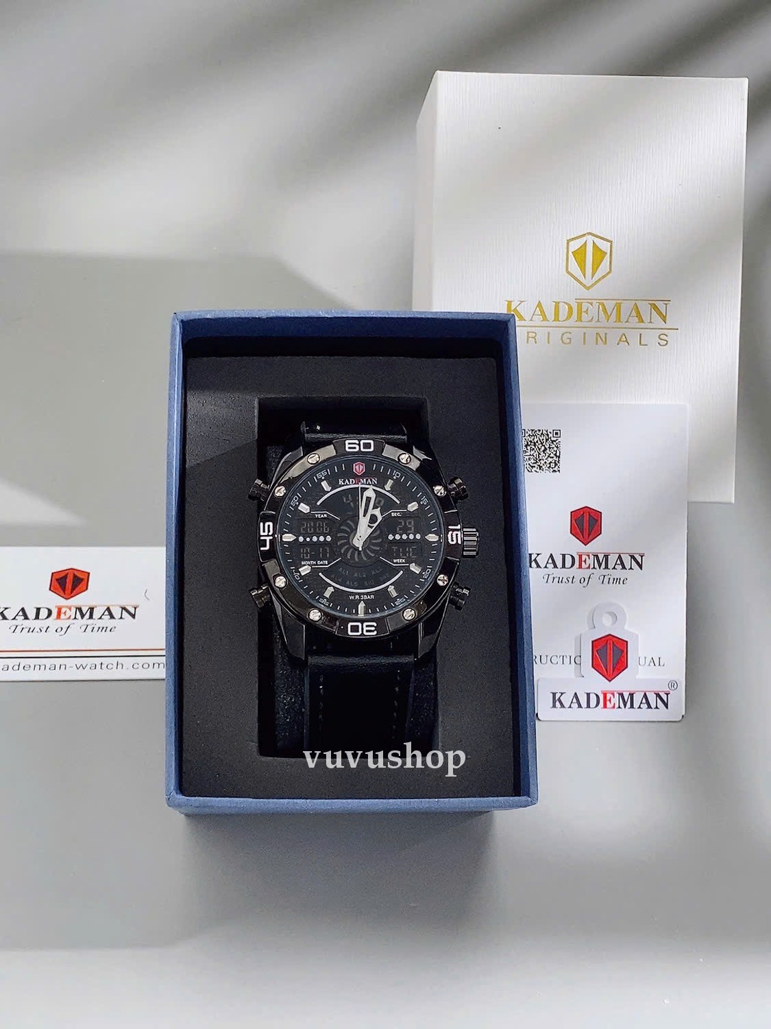 Đồng hồ nam KADEMAN K7001 Digital Đa chức năng Fullbox - Ảnh 18