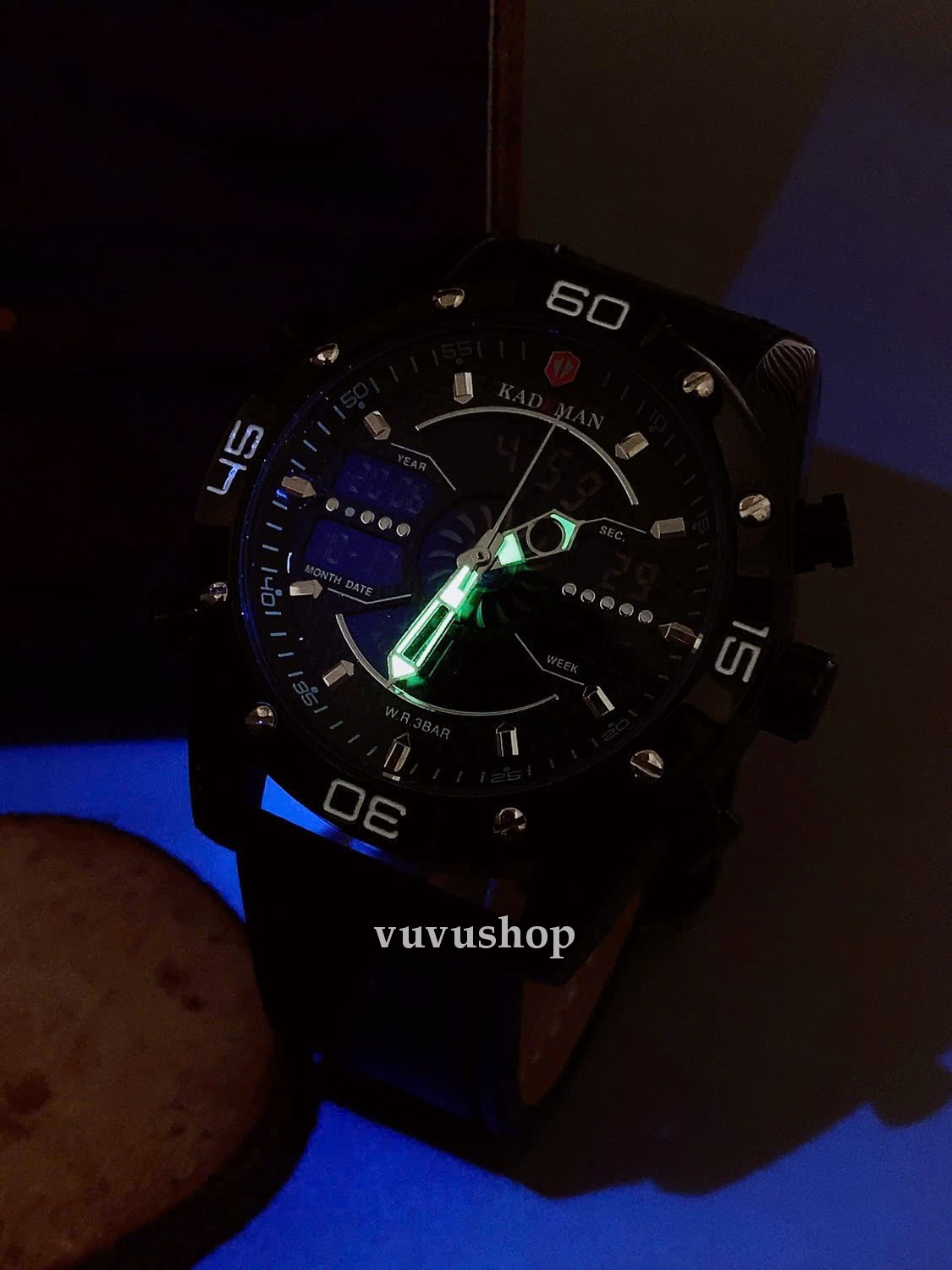 Đồng hồ nam KADEMAN K7001 Digital Đa chức năng Fullbox - Ảnh 10
