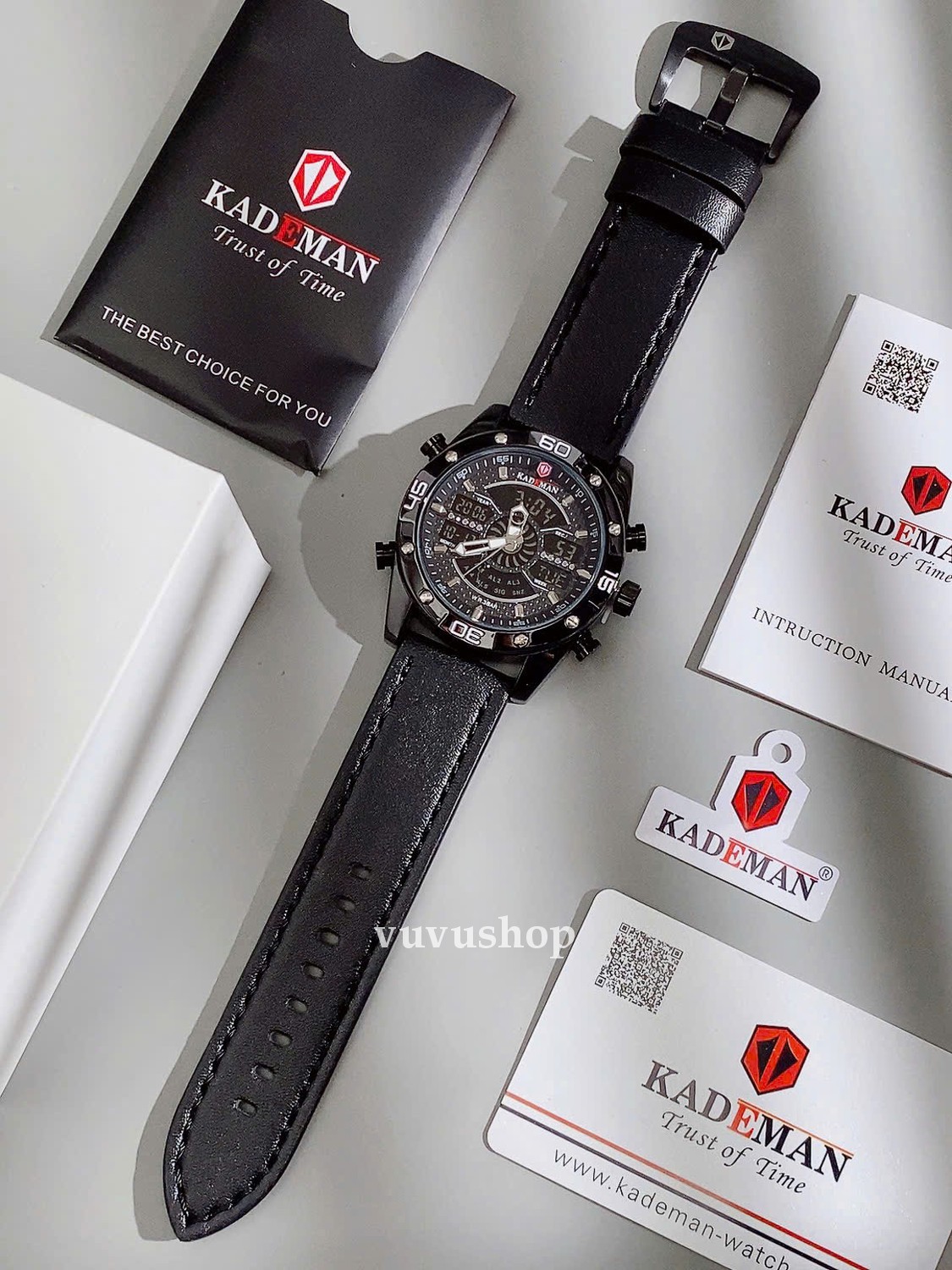 Đồng hồ nam KADEMAN K7001 Digital Đa chức năng Fullbox - Ảnh 20