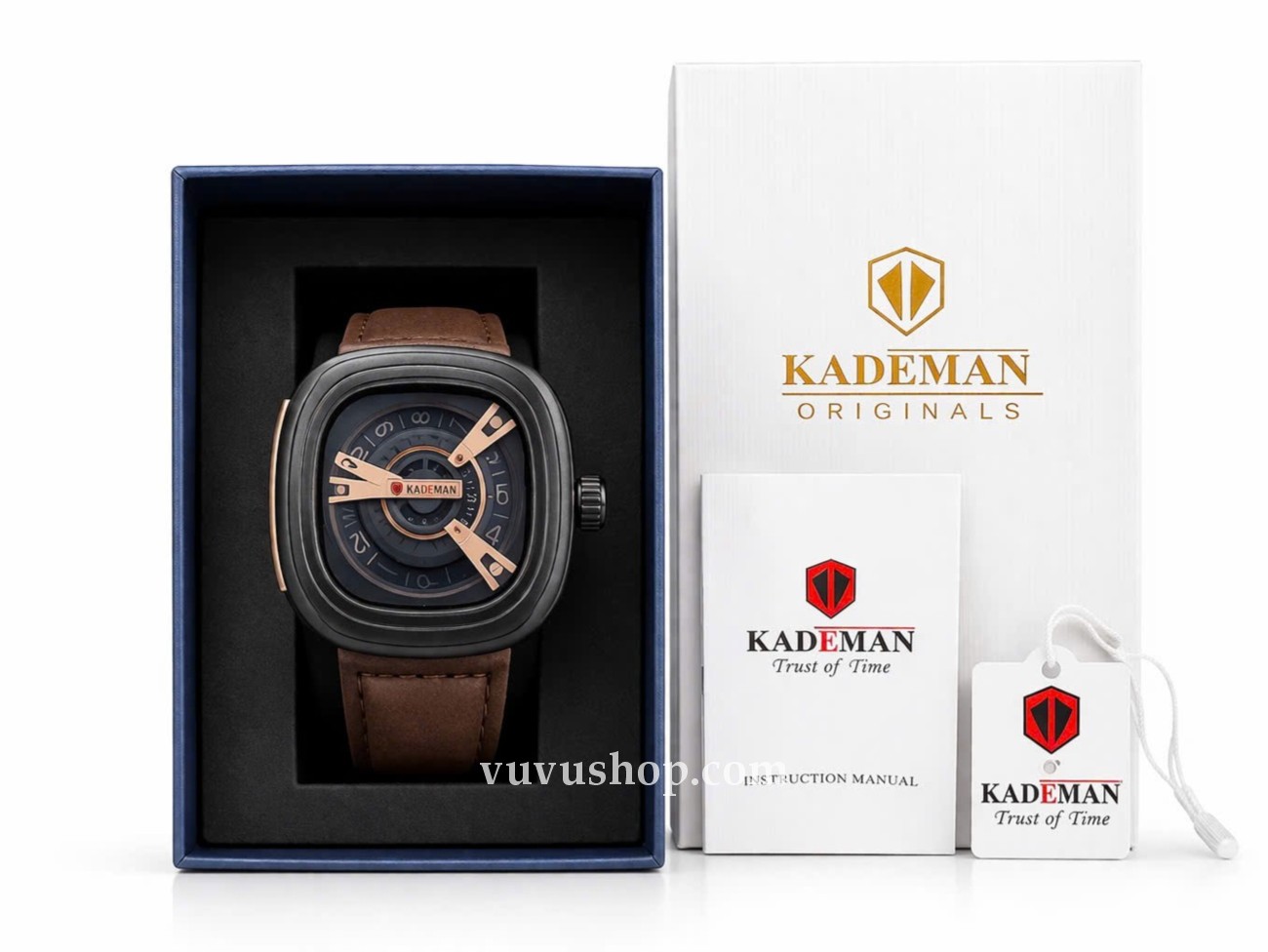 Đồng hồ nam KADEMAN 365B-2 Size lớn Chính hãng Fullbox - Ảnh 16