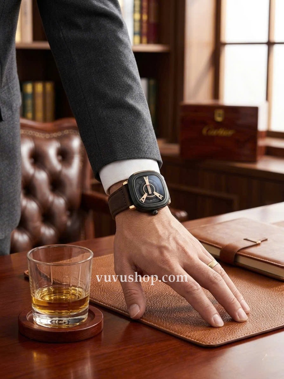 Đồng hồ nam KADEMAN 365B-2 Size lớn Chính hãng Fullbox - Ảnh 7