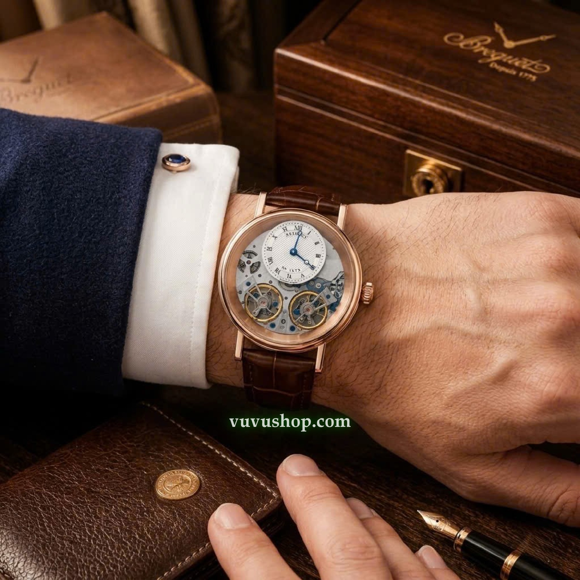 Đồng hồ nam BREGUET Tradition Manual Wind 40mm 7057BB/G9/9W6 - Ảnh 9