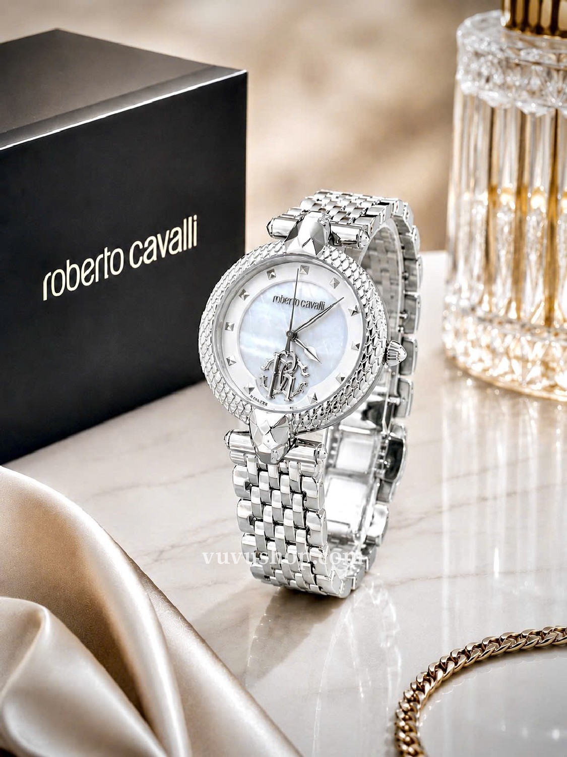 Đồng hồ nữ ROBERTO CAVALLI by FRANCK MULLER Fullbox - Ảnh 6