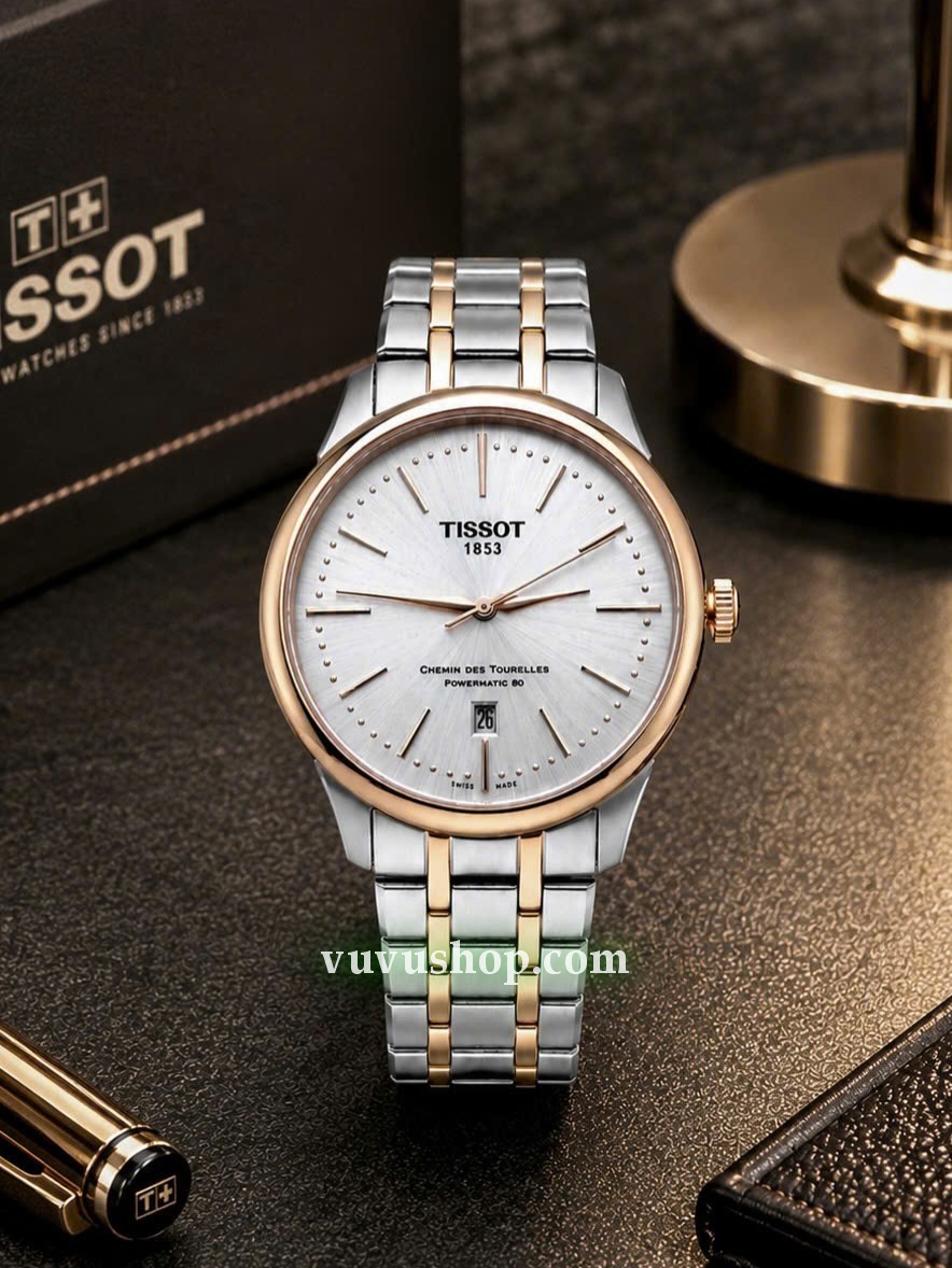 Đồng hồ nam TISSOT Chemin Des Tourelles powermatic 80 - Ảnh 2