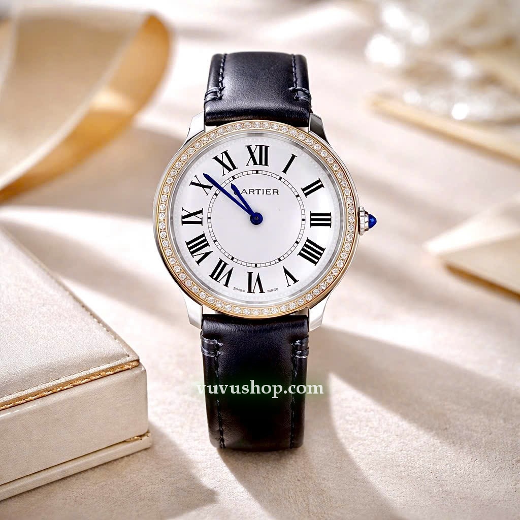 Đồng hồ nữ CARTIER Ronde Louis Quartz Fullbox - Ảnh 2