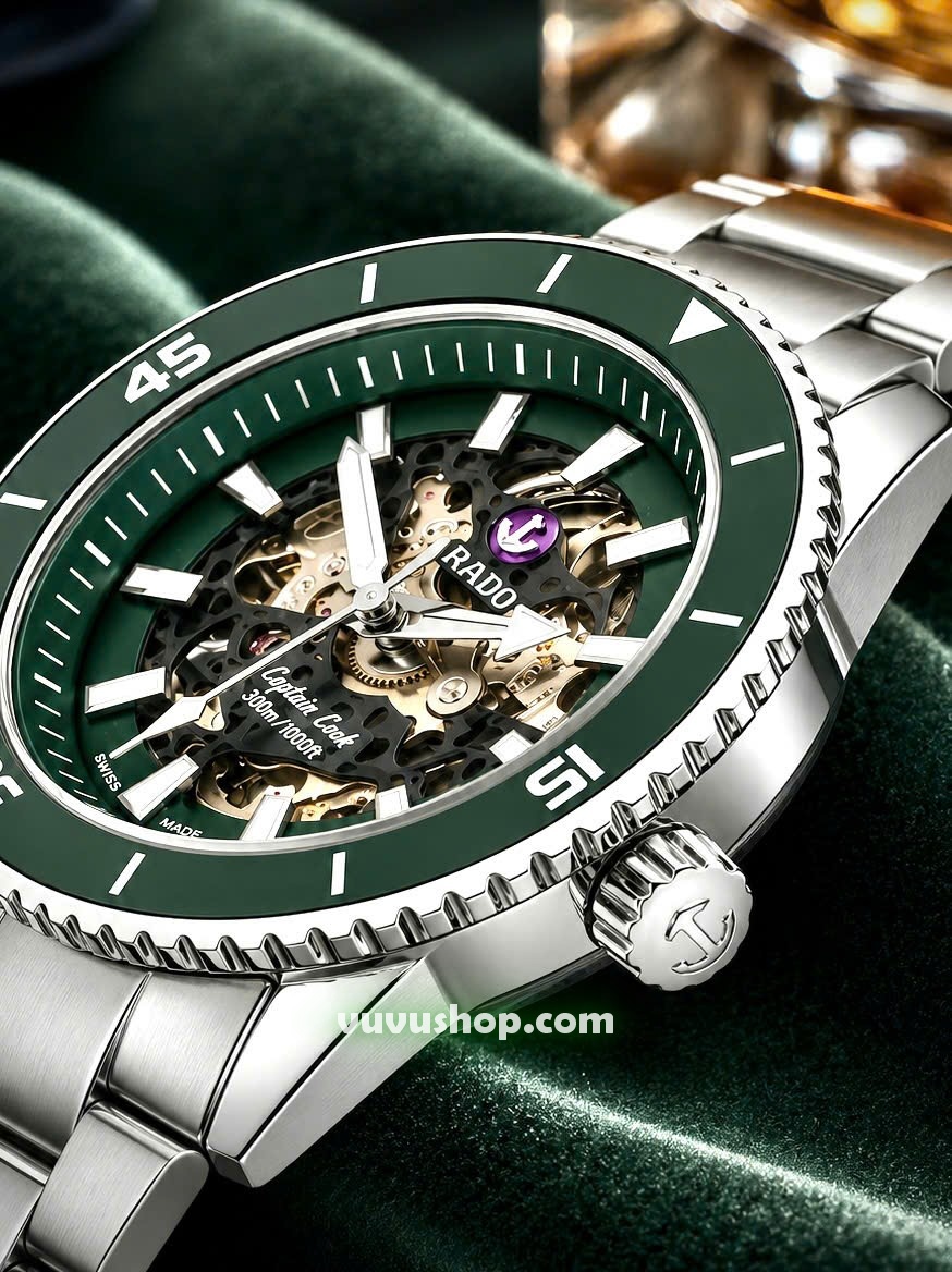 Đồng hồ nam RADO Captain Cook Skeleton Automatic - Ảnh 5