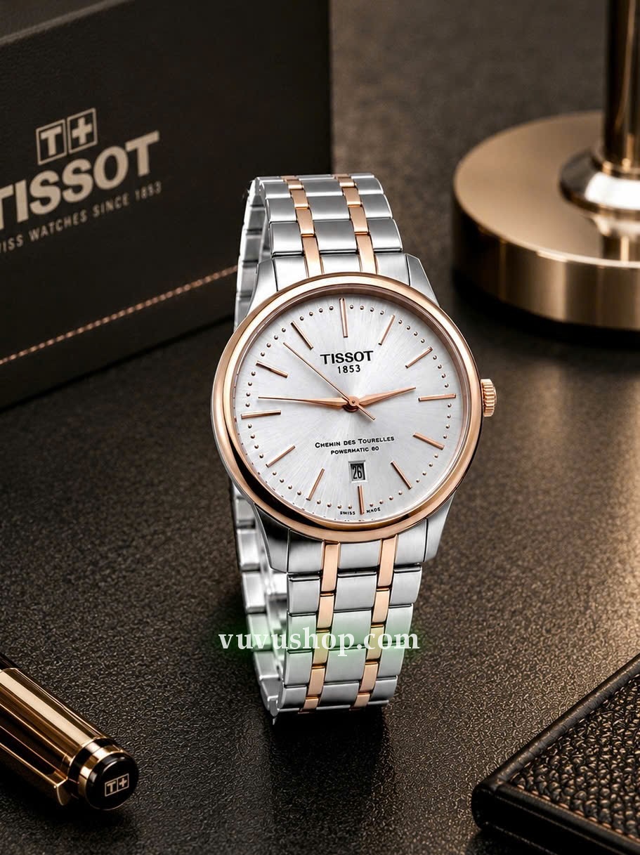 Đồng hồ nam TISSOT Chemin Des Tourelles powermatic 80 - Ảnh 12