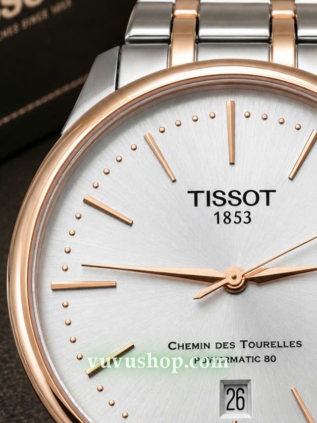 Đồng hồ nam TISSOT Chemin Des Tourelles powermatic 80 - Ảnh 14