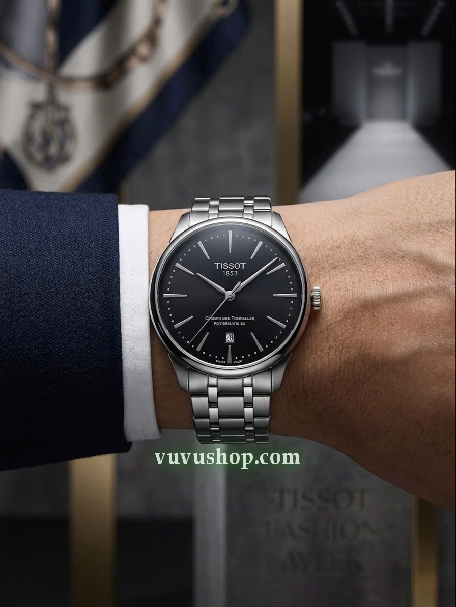 Đồng hồ nam TISSOT Chemin Des Tourelles powermatic 80 - Ảnh 19